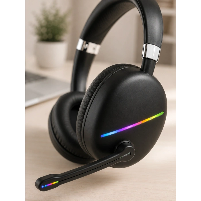 RGB SİYAH KULAKLIK MAX-17