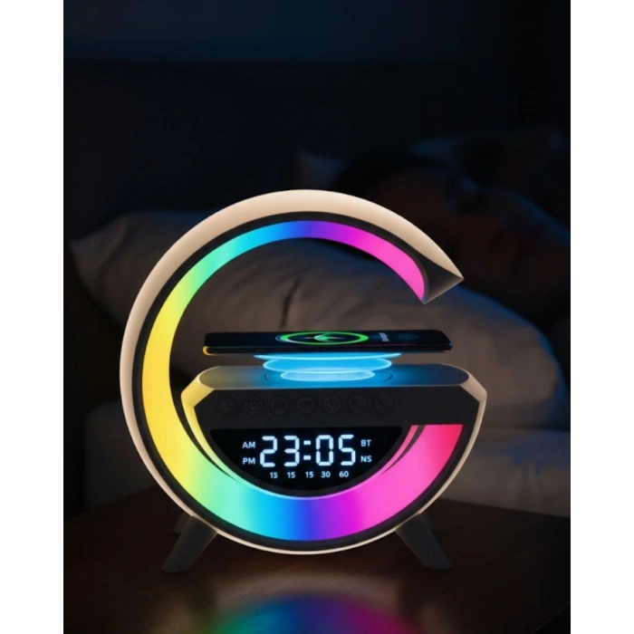 Rgb Tasarımlı Bluetooth Hoparlör Usb Fm Aux Girişli
