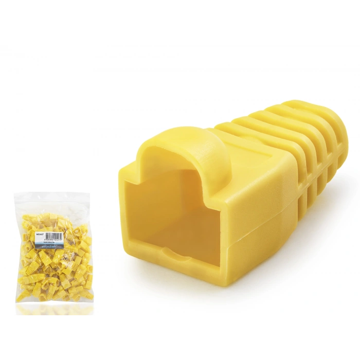 Rj45 Konnektör Papuç - 100 Adet Sari / Ekonomik Poşet Paket ND2427