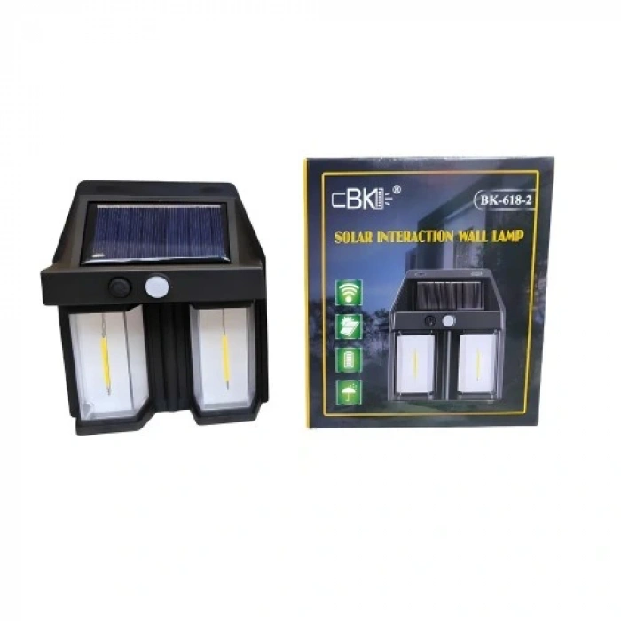Rustik Ampul İkili Solar Duvar Aplik