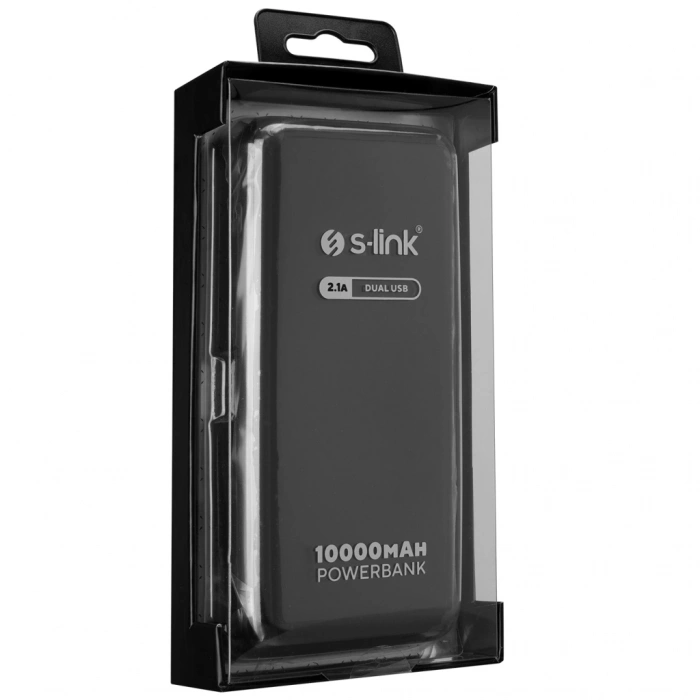 S-lınk Ip-g13k Siyah 10.000mah 1xusb 1xmicro Usb 4in1 Kablolu (type-c Lightning Micro Ve Usb) Lcd Göstergeli Powerbank(1923)