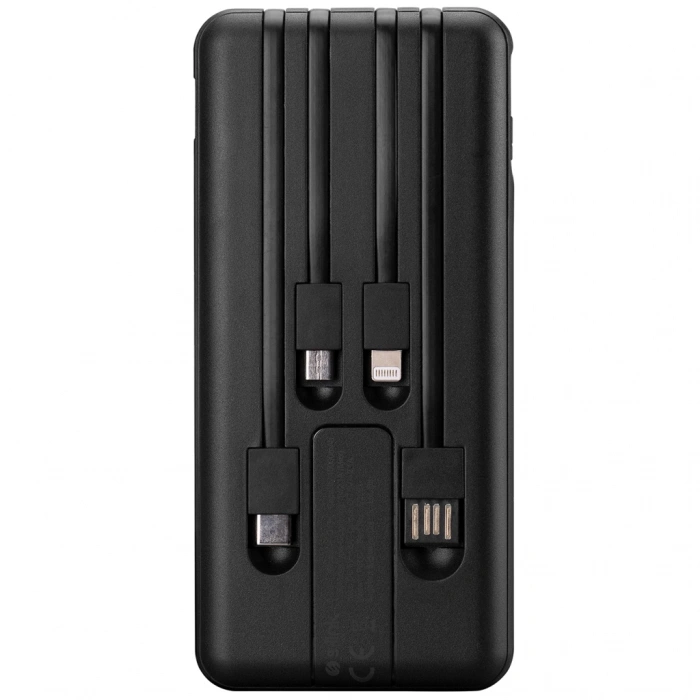 S-lınk Ip-g13k Siyah 10.000mah 1xusb 1xmicro Usb 4in1 Kablolu (type-c Lightning Micro Ve Usb) Lcd Göstergeli Powerbank(1923)
