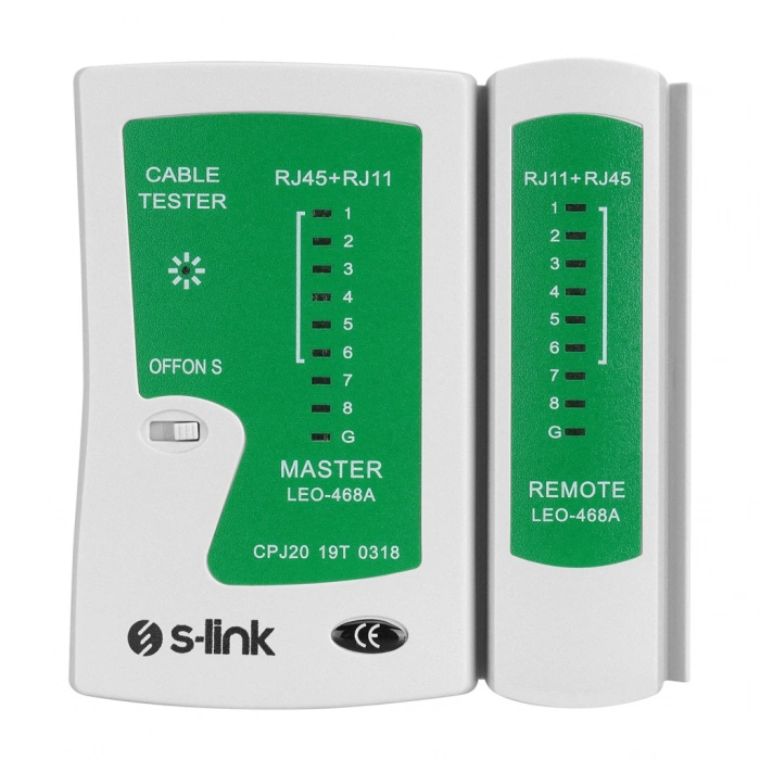 S-lınk Sl-468 Rj45 Ve Rj11 Tester Kablo Test Cihazı(1923)