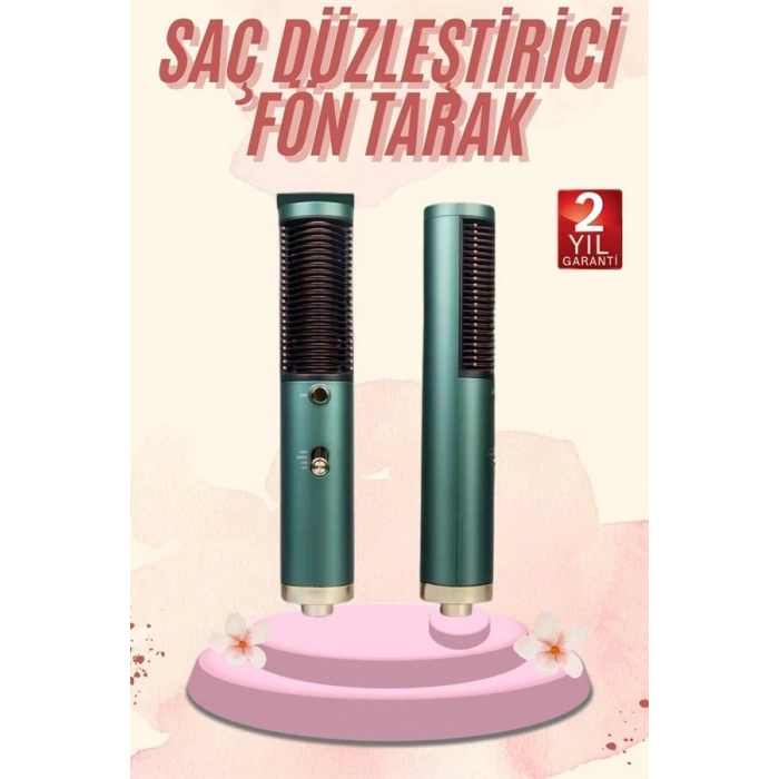 Saç Düzleştirici Fön Makinesi Saç Fırçası Profesyonel Üflemeli