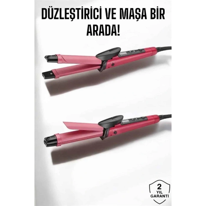 Saç Düzleştirici Ve Maşa İkili Saç Şekillendirici (Kopya)