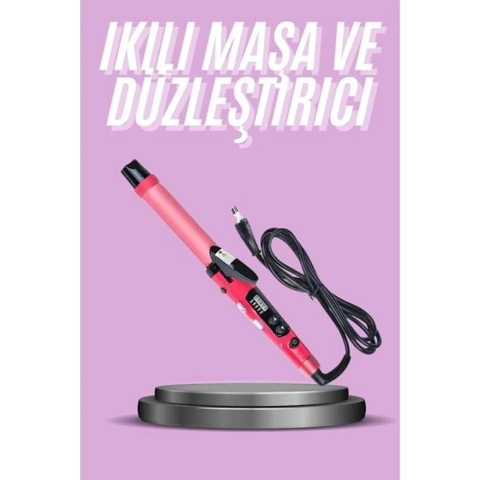 Saç Düzleştirici Ve Maşa İkili Saç Şekillendirici Tüm Saç Tiplerine Uygun