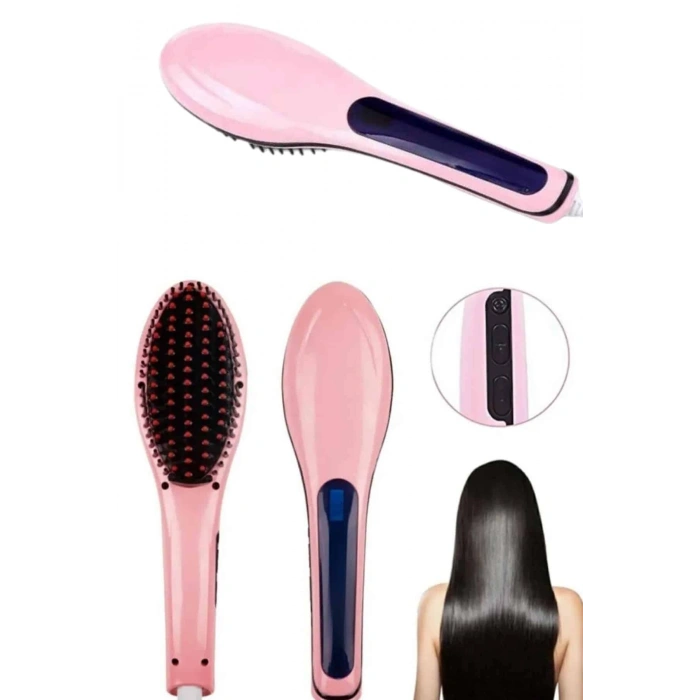 Saç Fırça Akıllı Lcd Ekran Pratik Saç Düzleştirici Tarak Pratik Taşınabilir