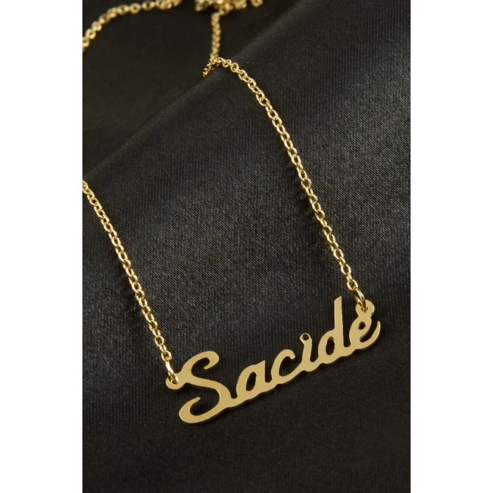 Sacide İsimli Kolye (Kişiye Özel)