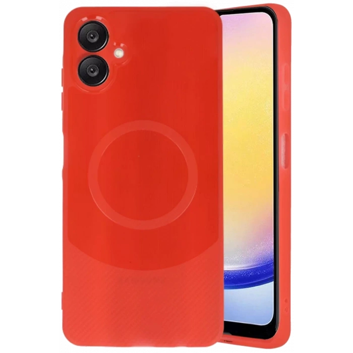 Samsung A06 Kılıf Maya Karbon Kapak - Kırmızı
