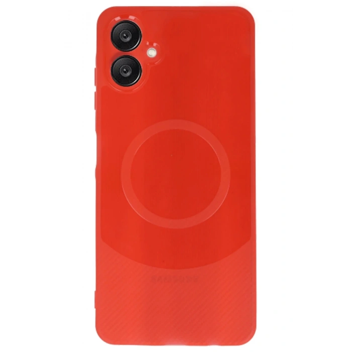 Samsung A06 Kılıf Maya Karbon Kapak - Kırmızı