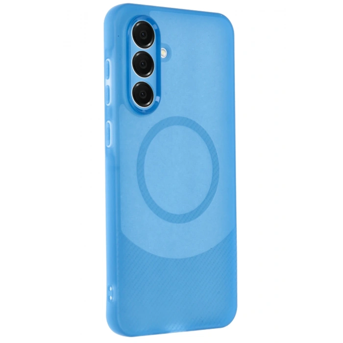 Samsung A16 5G Kılıf Maya Karbon Kapak - Mavi