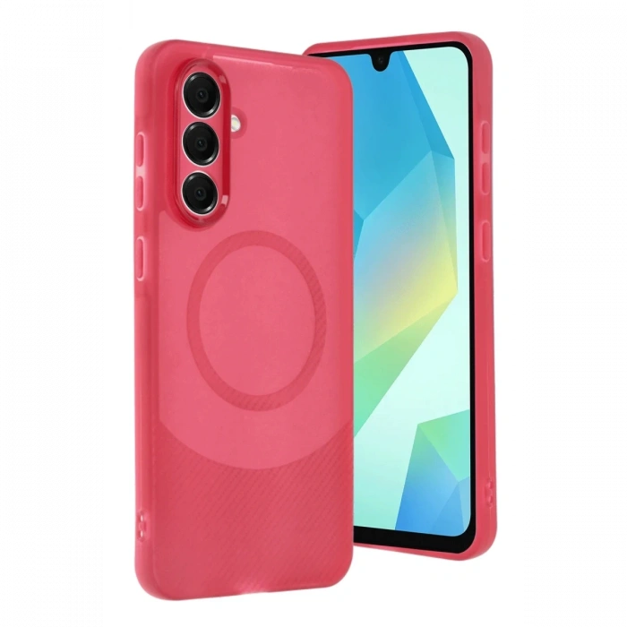 Samsung A56 Kılıf Maya Karbon Kapak - Bordo