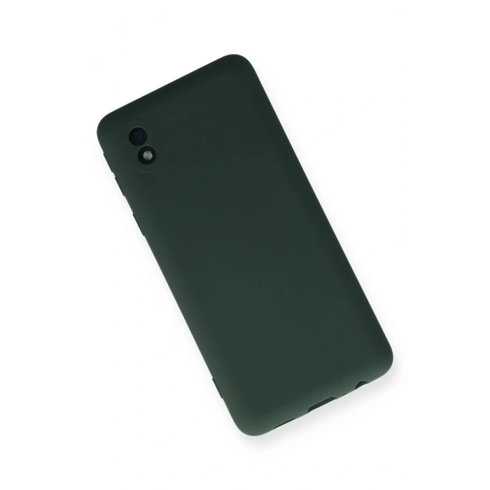Samsung Galaxy A01 Core Kılıf Nano içi Kadife Silikon - Koyu Yeşil