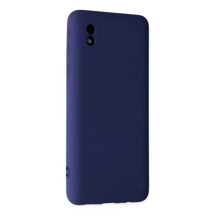 Samsung Galaxy A01 Core Kılıf Nano içi Kadife Silikon - Lacivert