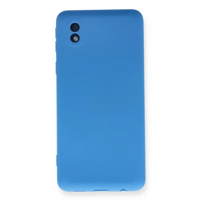 Samsung Galaxy A01 Core Kılıf Nano içi Kadife Silikon - Mavi
