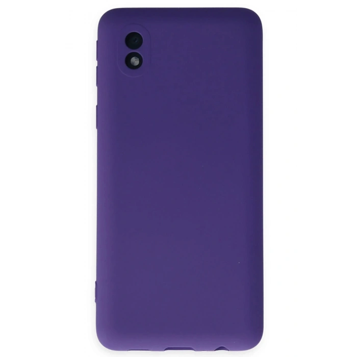 Samsung Galaxy A01 Core Kılıf Nano içi Kadife Silikon - Mor