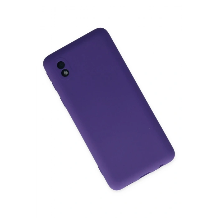 Samsung Galaxy A01 Core Kılıf Nano içi Kadife Silikon - Mor