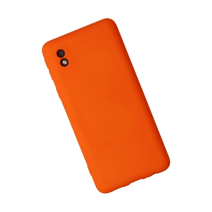 Samsung Galaxy A01 Core Kılıf Nano içi Kadife Silikon - Turuncu