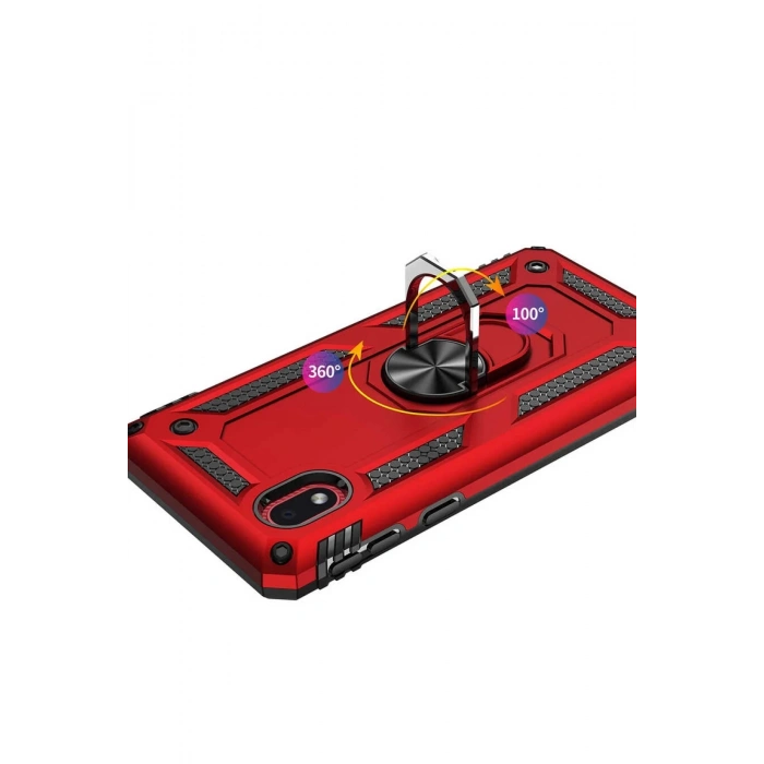 Samsung Galaxy A01 Core Kılıf Sofya Yüzüklü Silikon Kapak - Lacivert