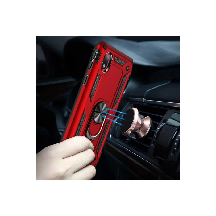 Samsung Galaxy A01 Core Kılıf Sofya Yüzüklü Silikon Kapak - Rose