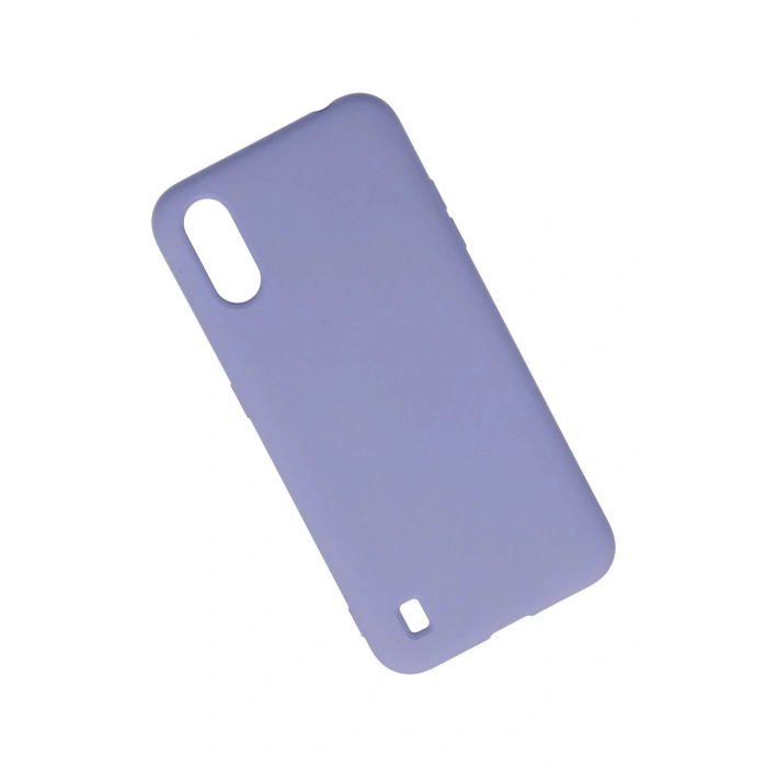 Samsung Galaxy A01 Kılıf Nano içi Kadife Silikon - Lila