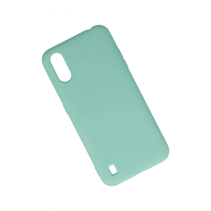 Samsung Galaxy A01 Kılıf Nano içi Kadife Silikon - Turkuaz