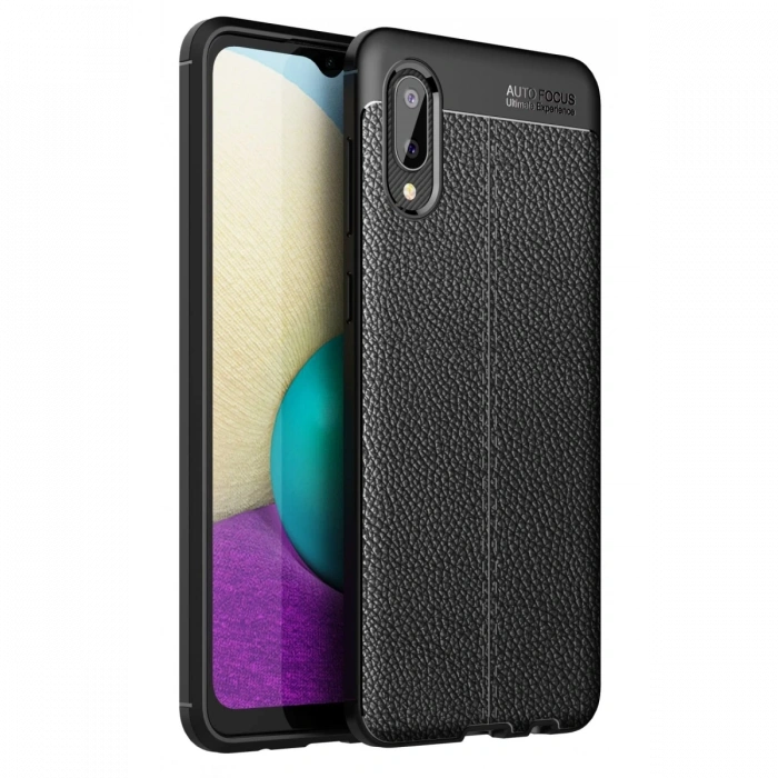 Samsung Galaxy A02 Kılıf Auto Focus Kapak - Siyah