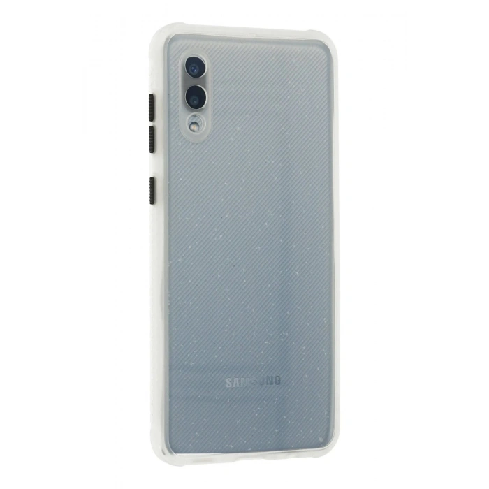 Samsung Galaxy A02 Kılıf Miami Şeffaf Silikon - Şeffaf