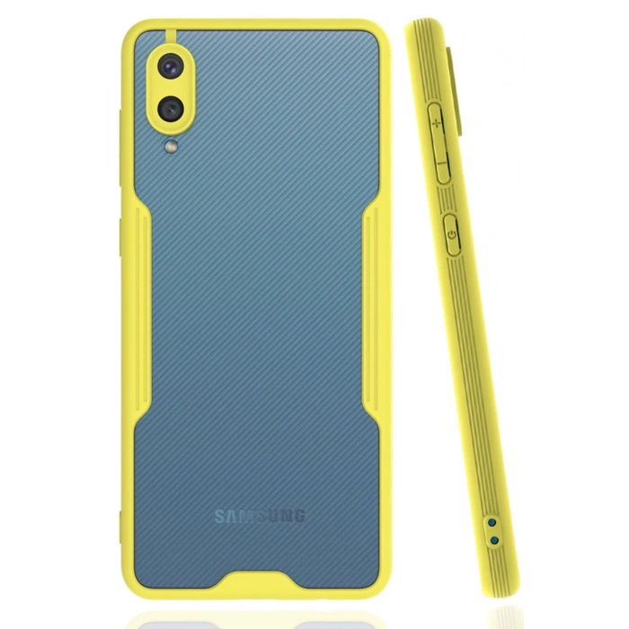 Samsung Galaxy A02 Kılıf Platin Silikon - Sarı