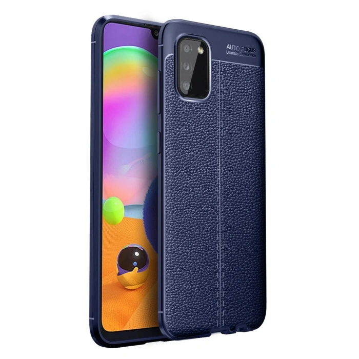 Samsung Galaxy A02S Kılıf Auto Focus Kapak - Lacivert