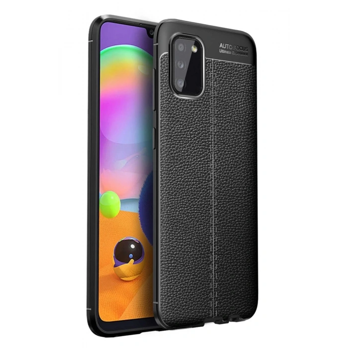 Samsung Galaxy A02S Kılıf Auto Focus Kapak - Siyah