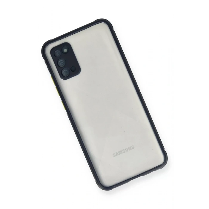 Samsung Galaxy A02S Kılıf Miami Şeffaf Silikon - Lacivert