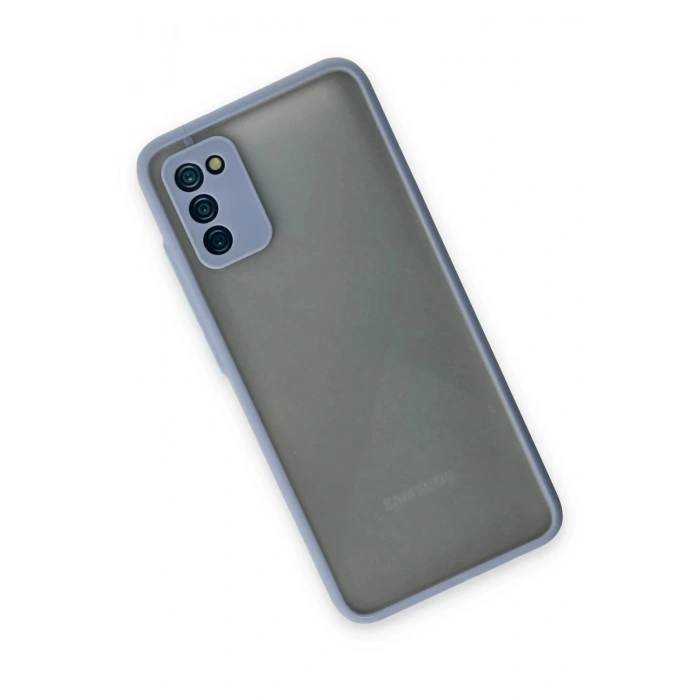 Samsung Galaxy A02S Kılıf Montreal Silikon Kapak - Gri