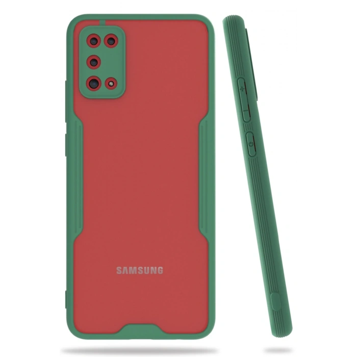 Samsung Galaxy A02S Kılıf Platin Silikon - Yeşil