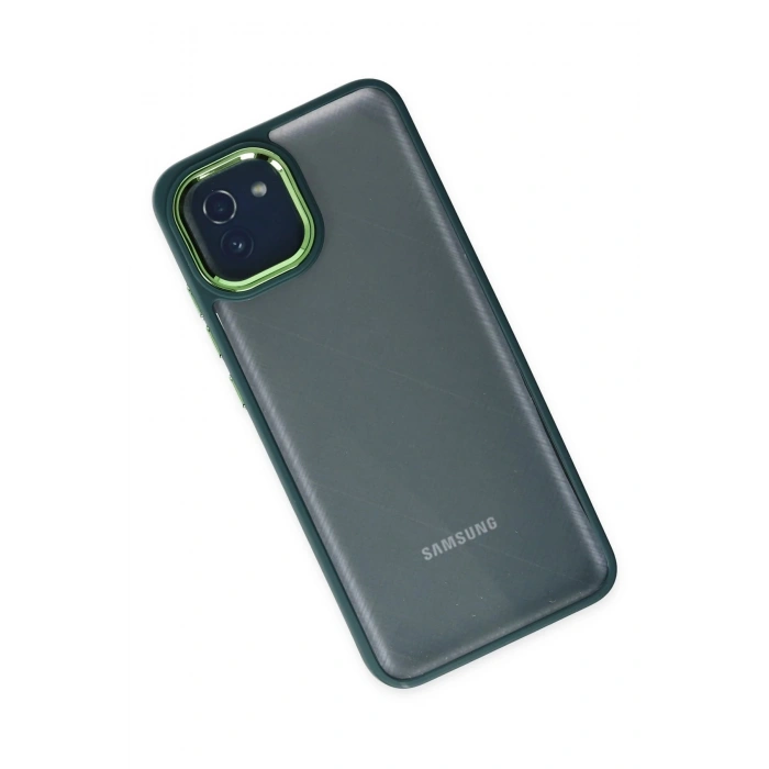 Samsung Galaxy A03 Kılıf Dora Kapak - Haki Yeşil