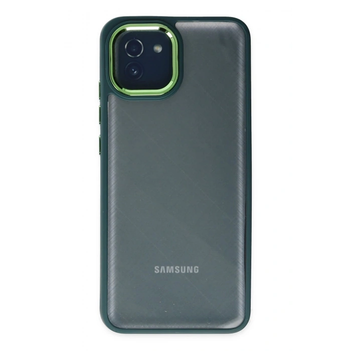 Samsung Galaxy A03 Kılıf Dora Kapak - Haki Yeşil