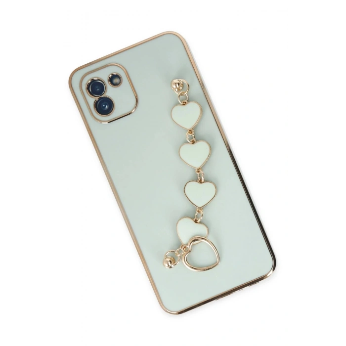 Samsung Galaxy A03 Kılıf Esila Silikon - Su Yeşili