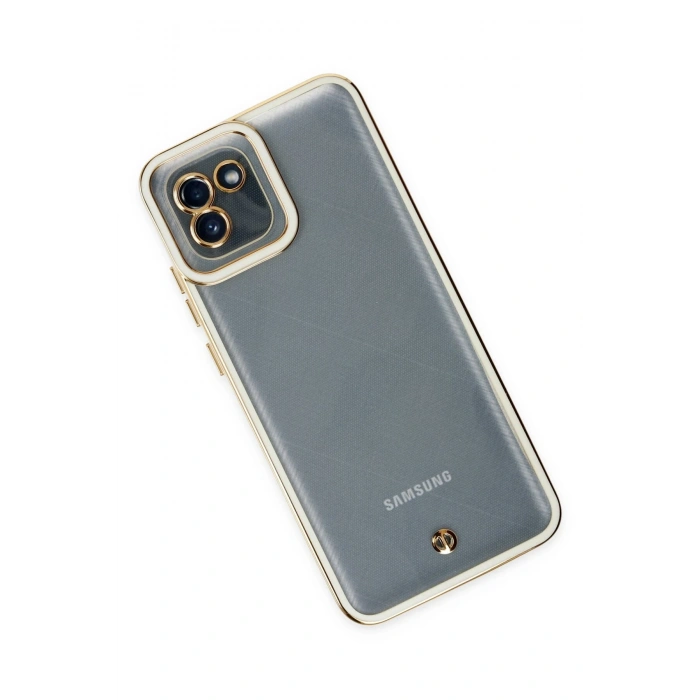 Samsung Galaxy A03 Kılıf Liva Lens Silikon - Beyaz