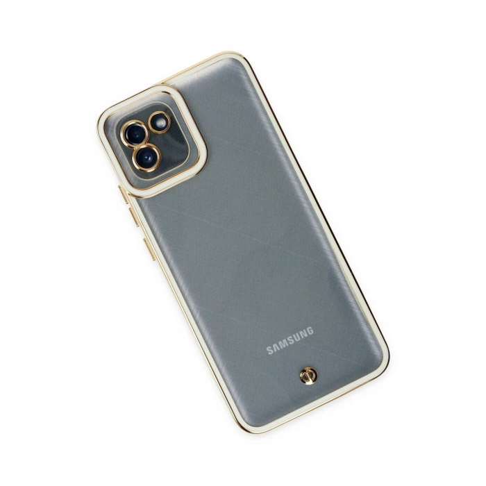 Samsung Galaxy A03 Kılıf Liva Lens Silikon - Beyaz