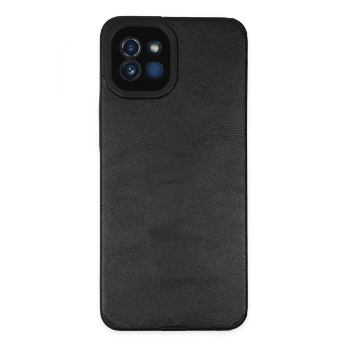 Samsung Galaxy A03 Kılıf Loop Deri Silikon - Siyah