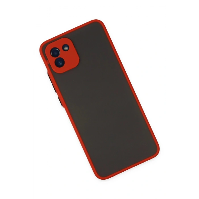 Samsung Galaxy A03 Kılıf Montreal Silikon Kapak - Kırmızı
