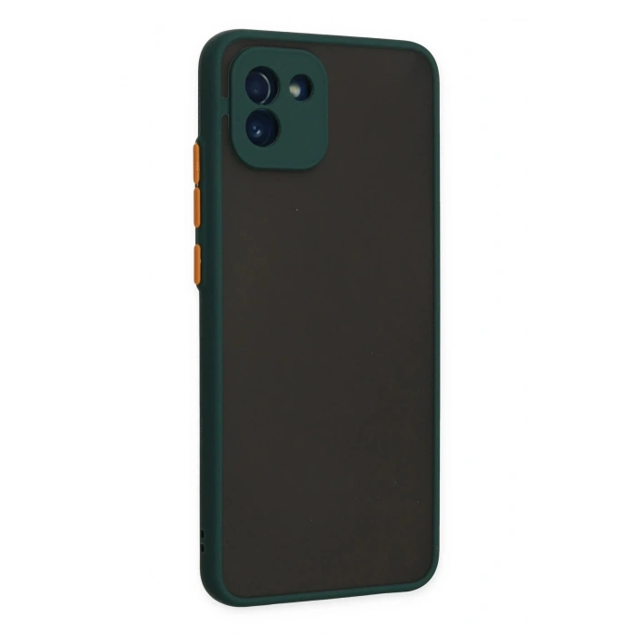 Samsung Galaxy A03 Kılıf Montreal Silikon Kapak - Yeşil