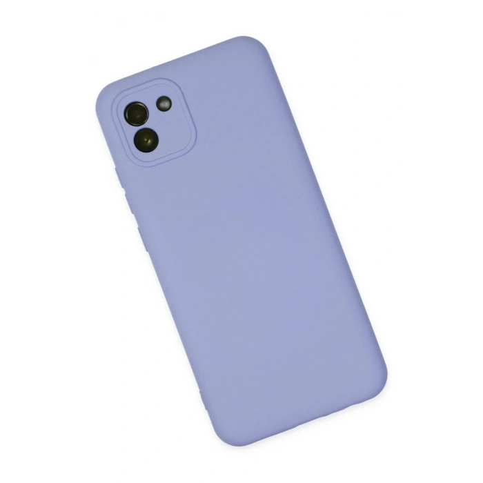 Samsung Galaxy A03 Kılıf Nano içi Kadife Silikon - Lila