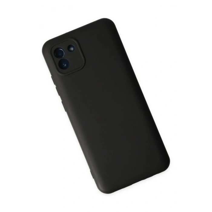 Samsung Galaxy A03 Kılıf Nano içi Kadife Silikon - Siyah