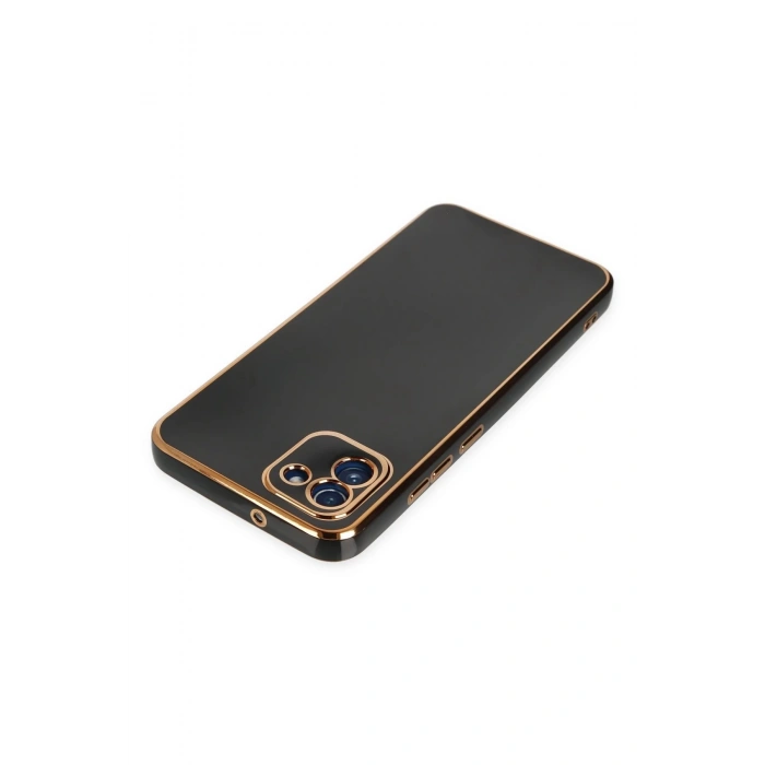 Samsung Galaxy A03 Kılıf Volet Silikon - Siyah