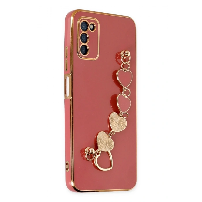 Samsung Galaxy A03S Kılıf Esila Silikon - Kırmızı