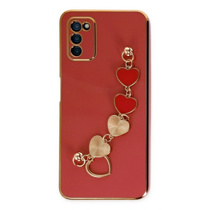 Samsung Galaxy A03S Kılıf Esila Silikon - Kırmızı