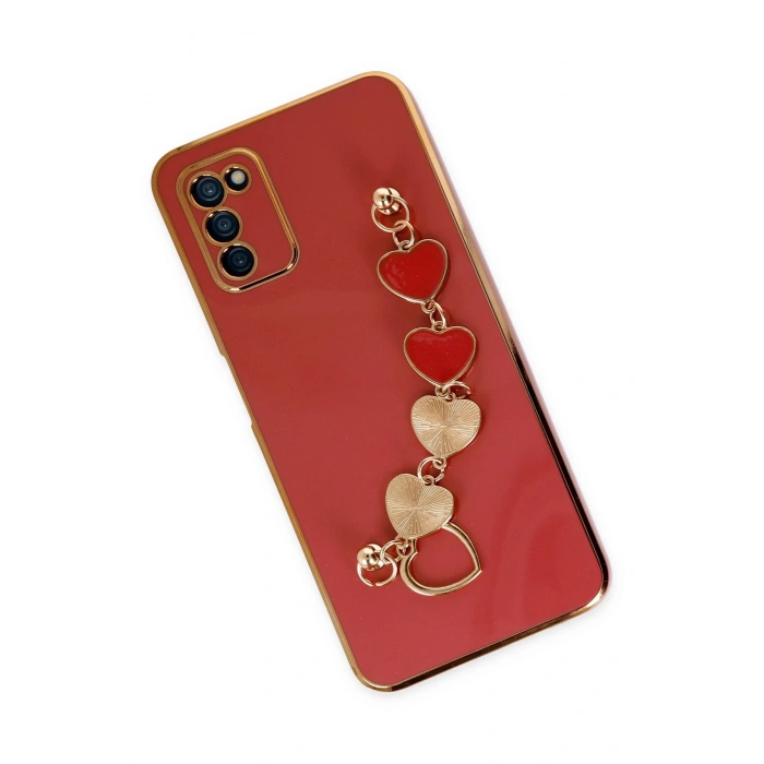 Samsung Galaxy A03S Kılıf Esila Silikon - Kırmızı