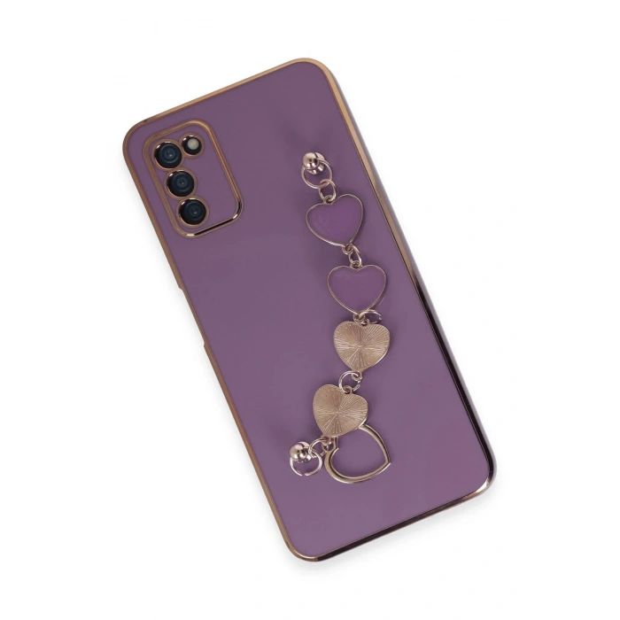 Samsung Galaxy A03S Kılıf Esila Silikon - Mor