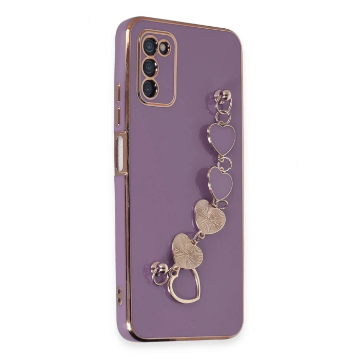 Samsung Galaxy A03S Kılıf Esila Silikon - Mor